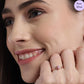 Crowned Grace 925 Silver Ring in Rose Gold (Adjustable)
