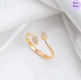 The Empress Glow Gold Plated 925 Sterling Silver Ring