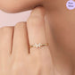 Dancing Dazzle Gold Plated 925 Sterling Silver Ring