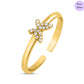 Dancing Dazzle Gold Plated 925 Sterling Silver Ring