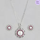 Royal Bloom Rhodium-Plated 925 Sterling Silver Jewelry Set