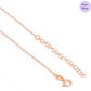 Willow Kiss Linked Rose Gold Plated 925 Silver Jewellery Set