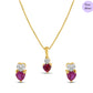 Rose Veil Gold Plated 925 Sterling Silver Jewellery Set