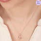 Blush Majesty Rose Gold Plated 925 Sterling Silver Jewelry Set