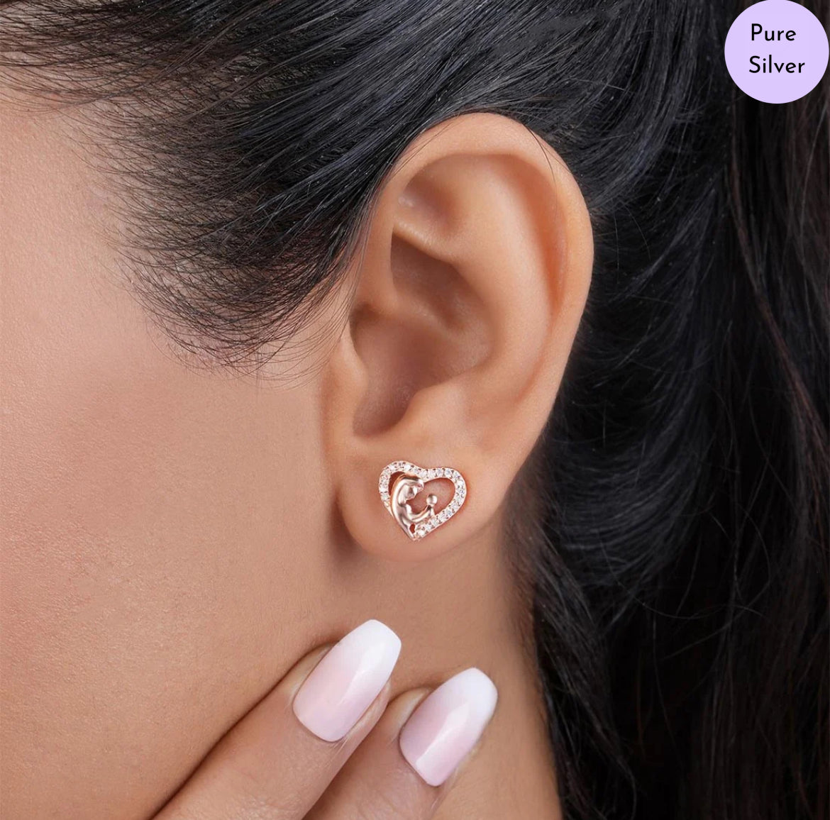 Blush Majesty Rose Gold Plated 925 Sterling Silver Jewelry Set