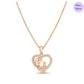 Blush Majesty Rose Gold Plated 925 Sterling Silver Jewelry Set