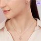 Aurora Crest Rose Gold Plated 925 Sterling Silver Jewelry Set