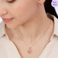 Aurora Crest Rose Gold Plated 925 Sterling Silver Jewelry Set