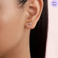 Aurora Crest Rose Gold Plated 925 Sterling Silver Jewelry Set