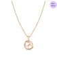 Aurora Crest Rose Gold Plated 925 Sterling Silver Jewelry Set