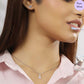 Petal Shine Solitaire Rhodium Plated 925 Silver Jewelry Set