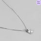 Petal Shine Solitaire Rhodium Plated 925 Silver Jewelry Set