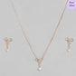 Loop of Love Rose Gold Plated 925 Sterling Silver Jewelry Set