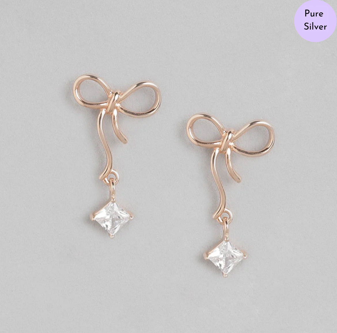 Loop of Love Rose Gold Plated 925 Sterling Silver Jewelry Set