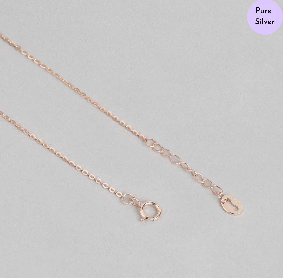 Loop of Love Rose Gold Plated 925 Sterling Silver Jewelry Set