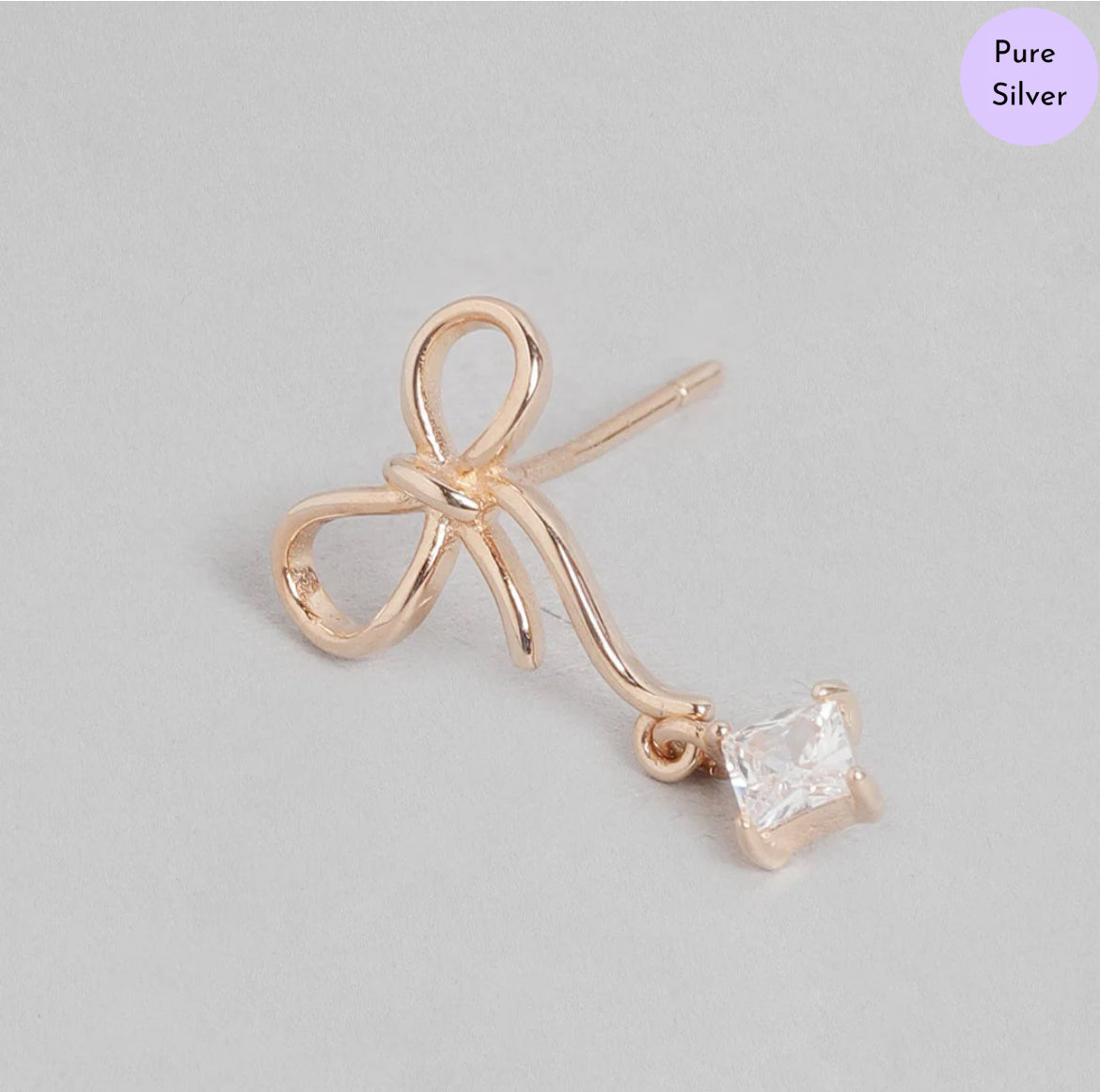 Loop of Love Rose Gold Plated 925 Sterling Silver Jewelry Set