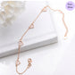 Tied Elegance 925 Sterling Silver Rose Gold-Plated Bracelet
