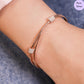 Blush Loop 925 Sterling Silver Bracelet with Cubic Zirconia