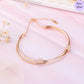 Blush Loop 925 Sterling Silver Bracelet with Cubic Zirconia