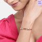 Blush Loop 925 Sterling Silver Bracelet with Cubic Zirconia