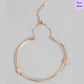 Blush Loop 925 Sterling Silver Bracelet with Cubic Zirconia