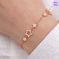 Twinkling Knot Rose Gold Plated 925 Sterling Silver Bracelet