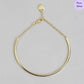 Delicate Tie Gold Plated 925 Sterling Silver Bracelet