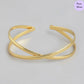 Infinity Knot Gold-Plated 925 Sterling Silver Bracelet with Infinity Pattern
