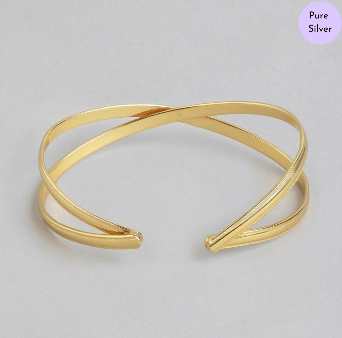Infinity Knot Gold-Plated 925 Sterling Silver Bracelet with Infinity Pattern