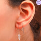 Hanging Charm 925 Silver Earrings