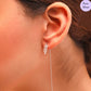 Hanging Charm 925 Silver Earrings