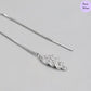 Hanging Charm 925 Silver Earrings