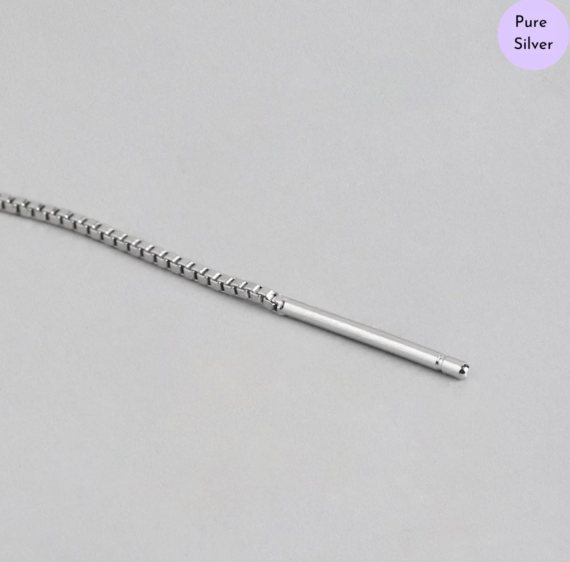 Hanging Charm 925 Silver Earrings