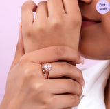 Boundless Shine Rose Gold Plated 925 Sterling Silver Ring