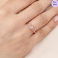 Ruby Veil Rose Gold Plated 925 Sterling Silver Ring