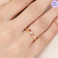 Emerald Frost CZ Gold Plated 925 Sterling Silver Ring