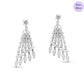 Gleaming Layers Rhodium Plated 925 Sterling Silver Earrings