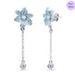 Floral Dusk  Rhodium Plated 925 Sterling Silver Earrings