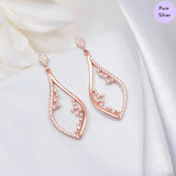 Vintage Aura Rose Gold Plated 925 Sterling Silver Stud Earrings