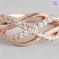 Blush Radiance 925 Sterling Silver Cubic Zirconia Women's Ring