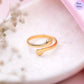 Everlasting Hug Gold Plated 925 Sterling Silver Hug Ring