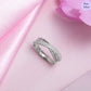 Divine Elegance Rhodium Plated 925 Sterling Silver Women's Ring