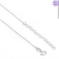 Myra Heart Rhodium Plated 925 Sterling Silver Charm Necklace