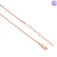 Luminous Layer  Rose Gold Plated 925 Sterling Silver Necklace