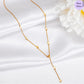 Refined Square  Gold-Plated 925 Sterling Silver Necklace
