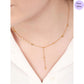 Refined Square  Gold-Plated 925 Sterling Silver Necklace
