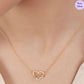 Heart Loop Gold Plated 925 Sterling Silver Necklace
