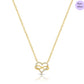 Heart Loop Gold Plated 925 Sterling Silver Necklace