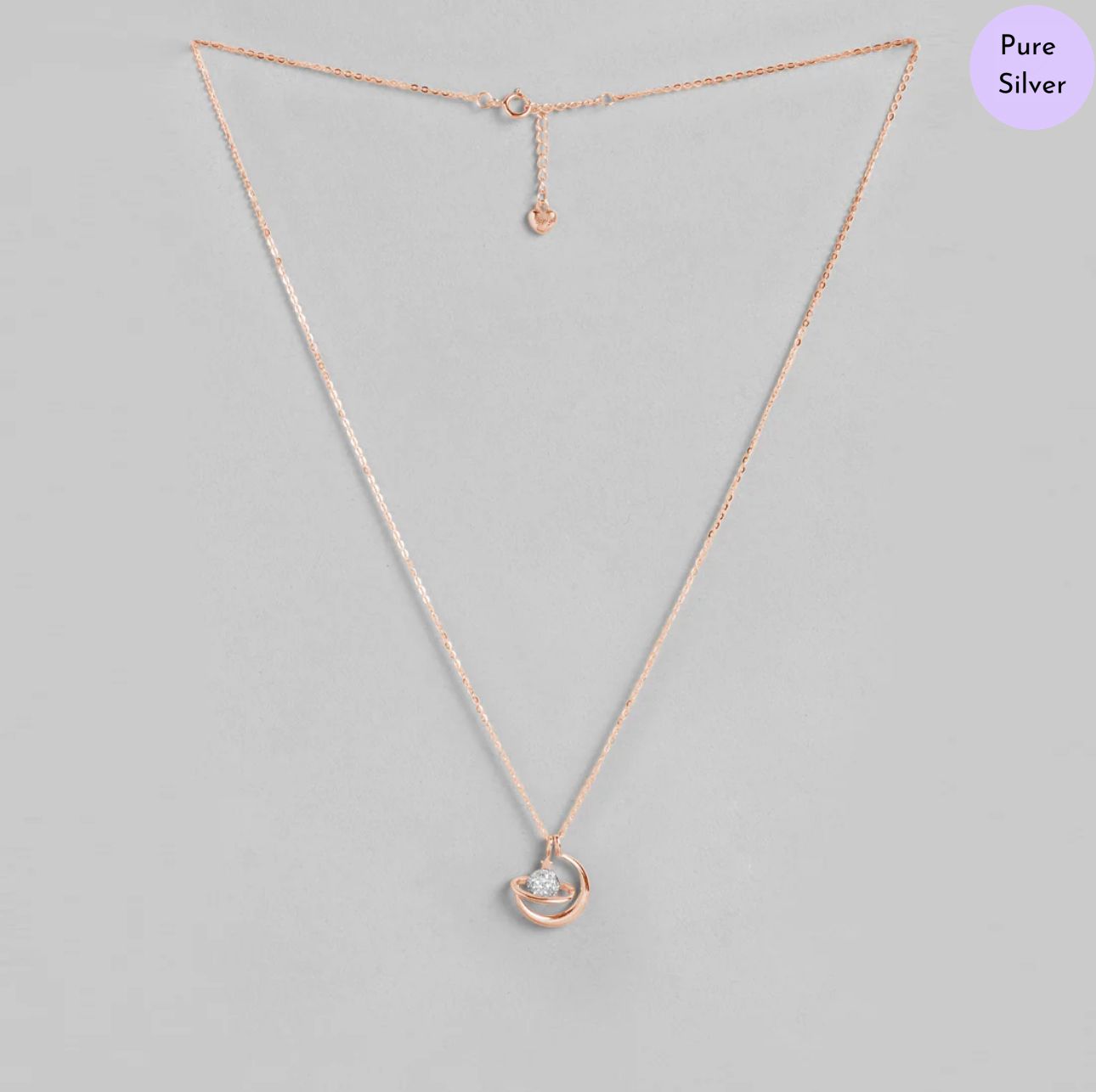 Selene & Titan Rose Gold Plated 925 Sterling Silver Necklace