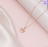 Selene & Titan Rose Gold Plated 925 Sterling Silver Necklace